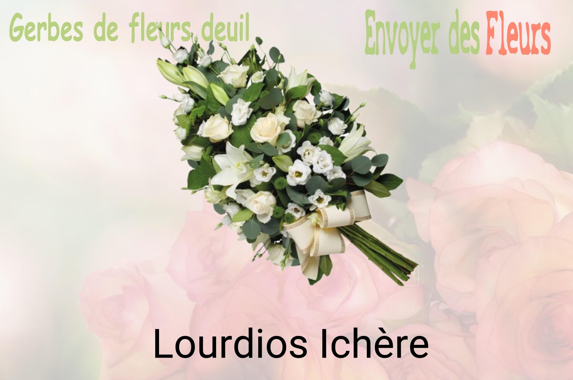 Gerbe de fleurs de deuil livrée à Lourdios-Ichère